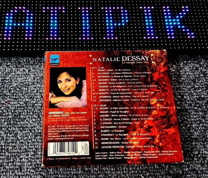 🎼 Natalie Dessay - O Milagre de uma Voz - Duplo CD Clássico Raro📀 – photo 2